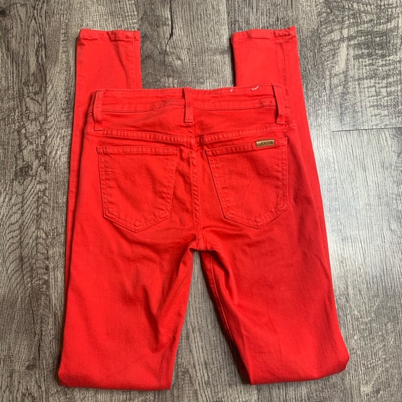 JOE’S JEANS | Bright Red Skinny Fit Ankle Jeans - Picture 5 of 8